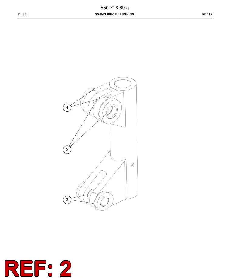13394678a 133 946 78a Bushing, Bearing - Sandvik Technical Drawing