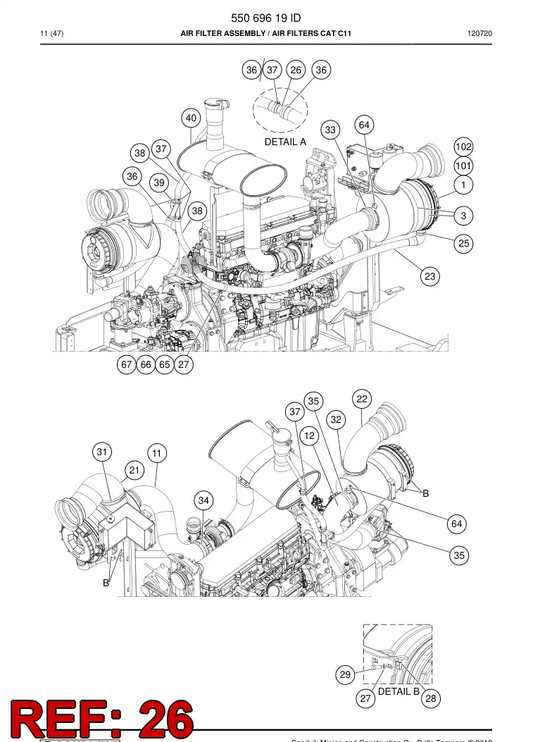 13399748 133 997 48 PIPE - Sandvik Technical Drawing