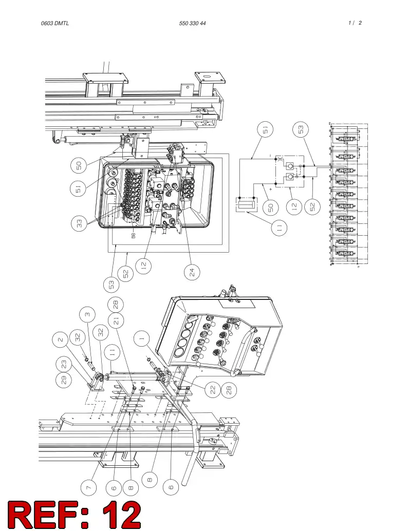 13412774 134 127 74 PILOT CONTROL NON-RETURN VALVE - Sandvik Technical Drawing