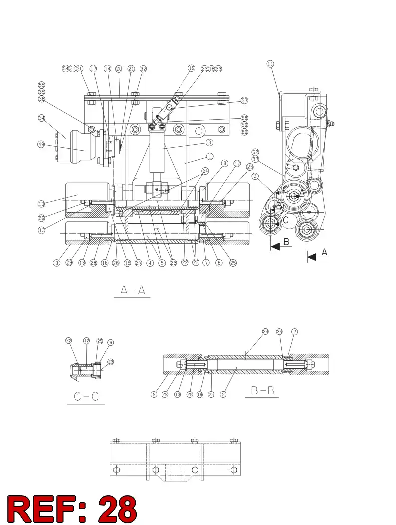 13416308 134 163 08 Spline - Sandvik Technical Drawing