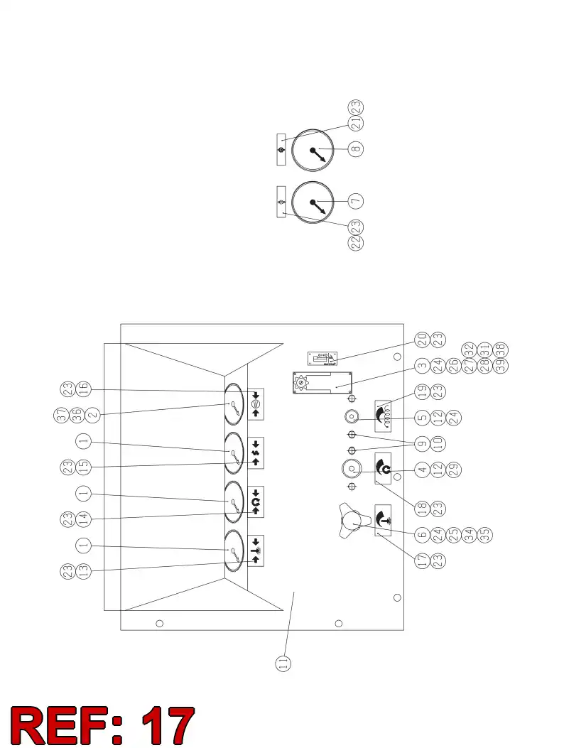 13423278 134 232 78 SYMBOL ''PERCUSSION ADJUST'' - Sandvik Technical Drawing