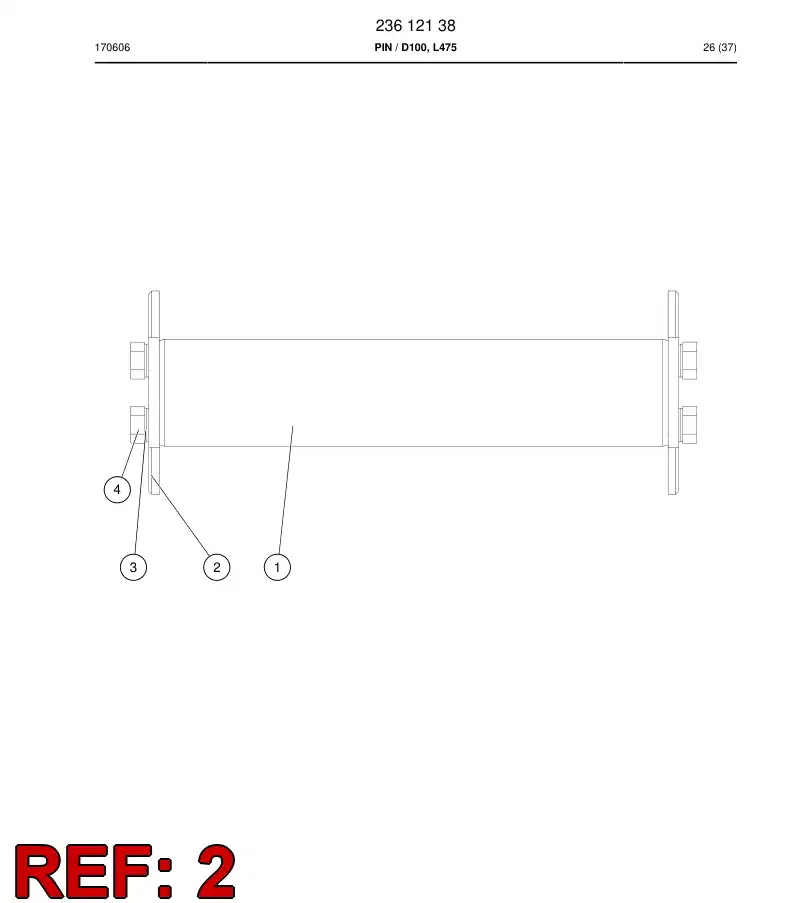 13423968b 134 239 68b Flange - Sandvik Technical Drawing