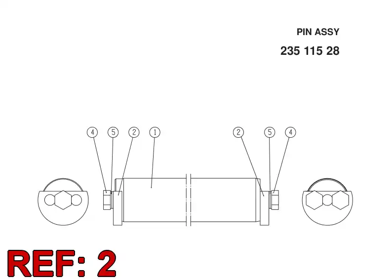 13435888 134 358 88 LOCK PLATE - Sandvik Technical Drawing