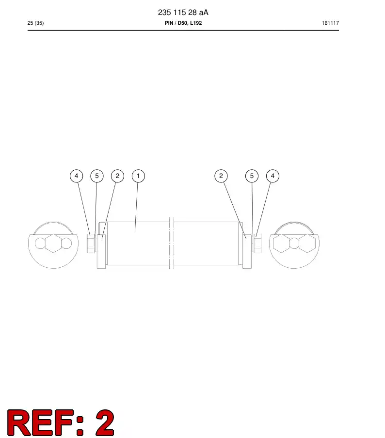 13435888b 134 358 88b LOCK PLATE - Sandvik Technical Drawing