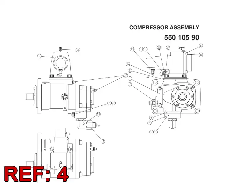 13436898 134 368 98 GASKET - Sandvik Technical Drawing