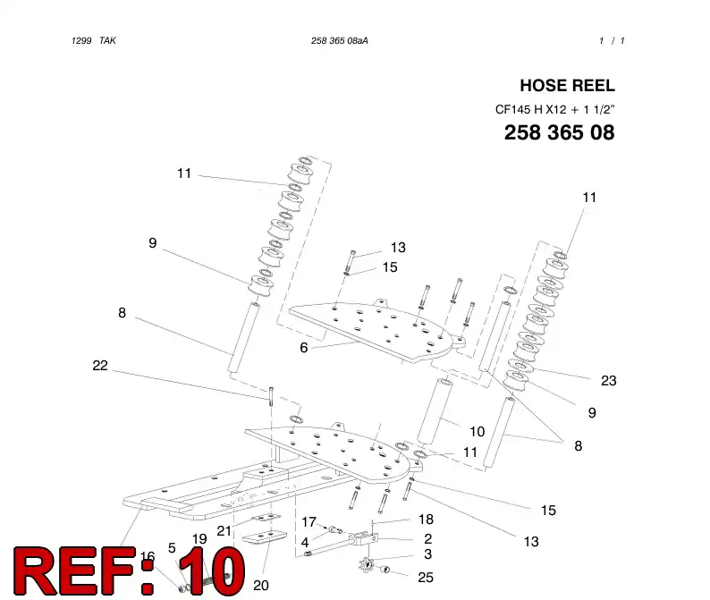 13438098 134 380 98 ROLLER - Sandvik Technical Drawing
