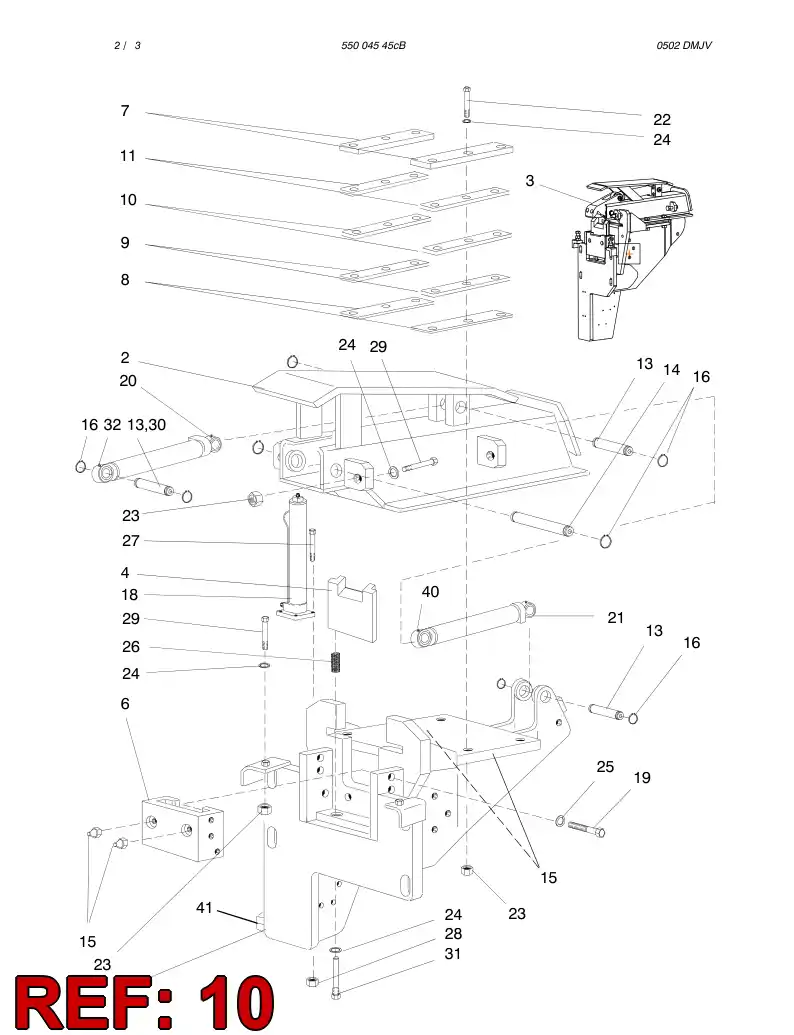 13438938 134 389 38 SHIM MOVEABLE JAW - Sandvik Technical Drawing