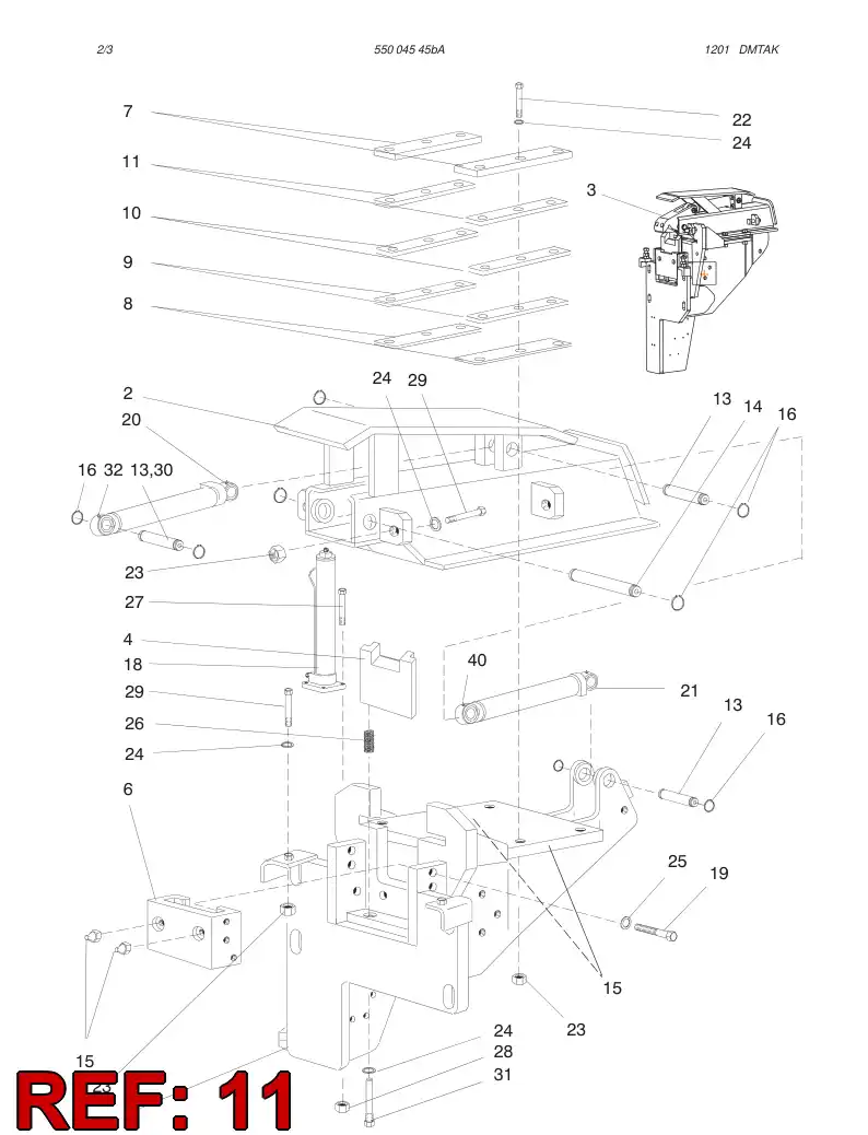 13439008 134 390 08 SHIM MOVEABLE JAW - Sandvik Technical Drawing