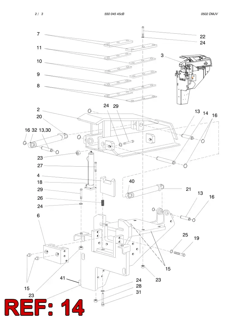 13439388 134 393 88 PIN - Sandvik Technical Drawing
