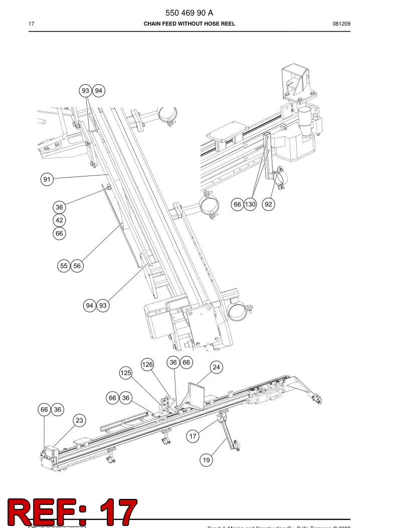 13439538 134 395 38 PLATE - Sandvik Technical Drawing