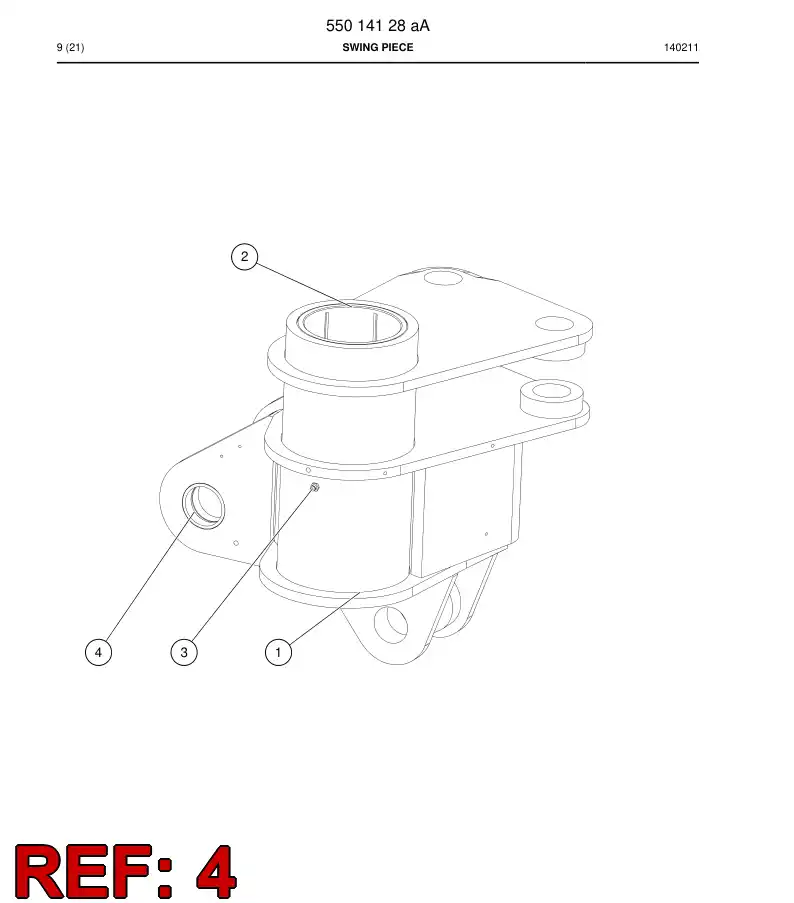 13441908b 134 419 08b Bushing, Bearing - Sandvik Technical Drawing