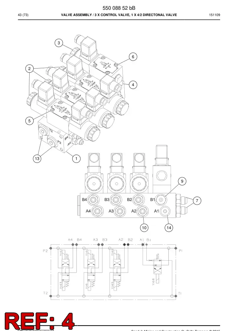 13446948b 134 469 48b Orifice - Sandvik Technical Drawing