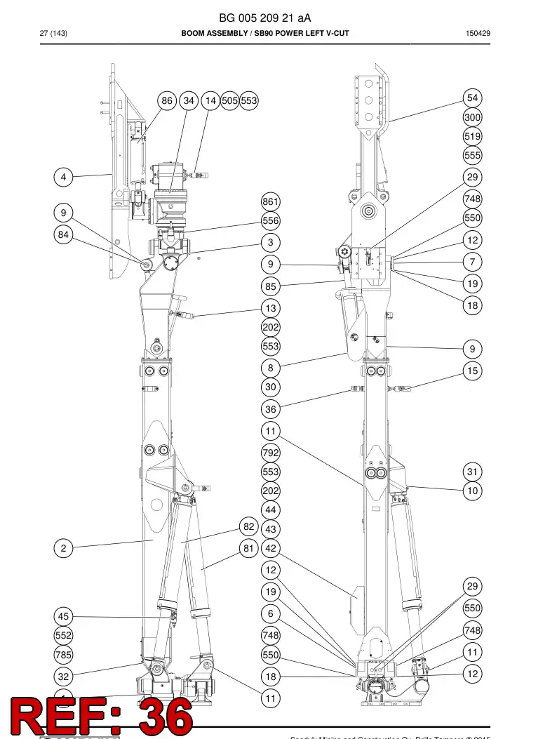 13482506c 134 825 06c Supporting block - Sandvik Technical Drawing
