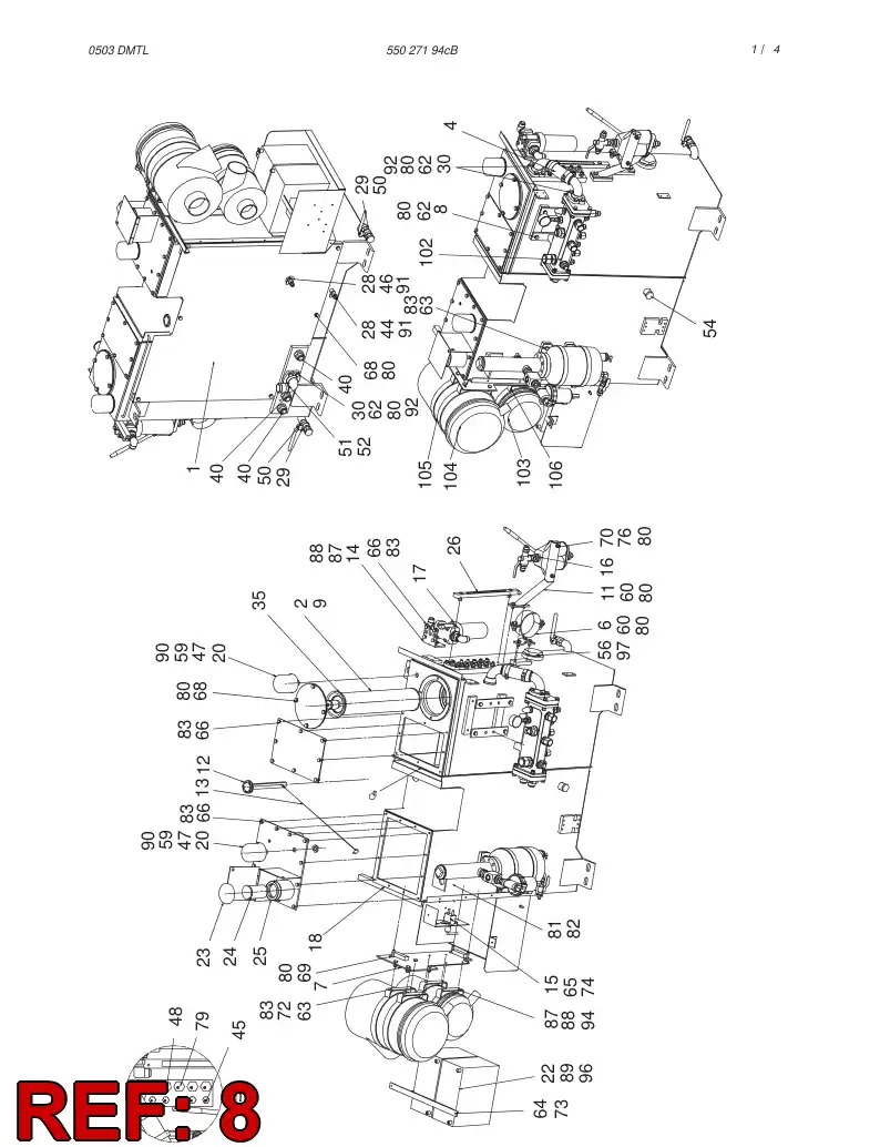 13583378 135 833 78 MOUNTING PLATE - Sandvik Technical Drawing