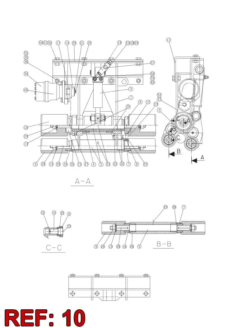 13593968 135 939 68 ROTATIONROLLER - Sandvik Technical Drawing
