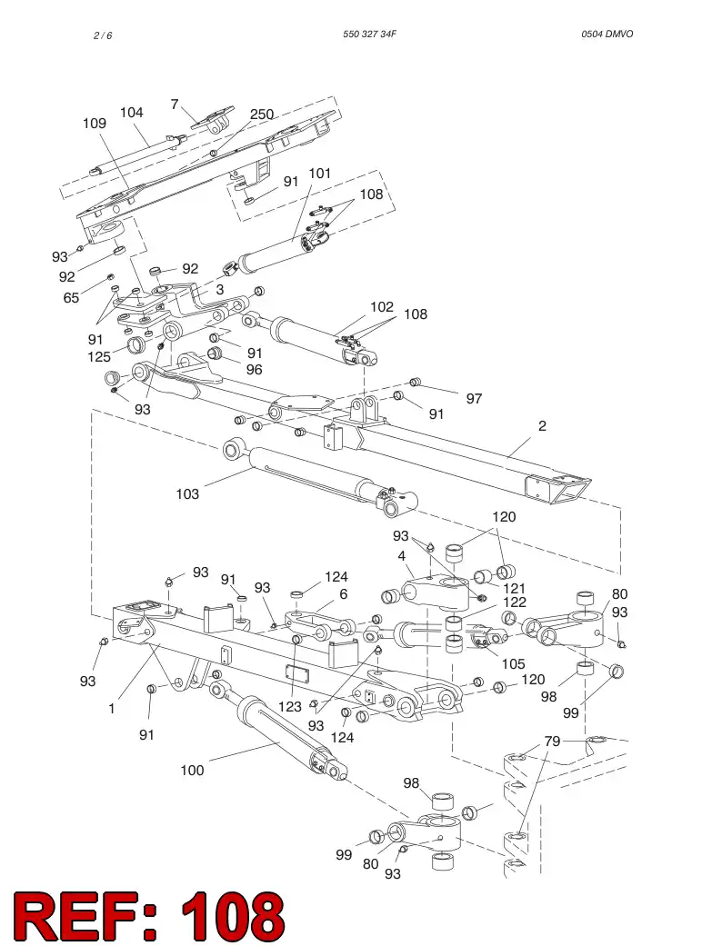 13598211 135 982 11 VALVE ASSY - Sandvik Technical Drawing