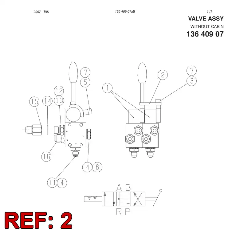 13641078 136 410 78 Connecting lever - Sandvik Technical Drawing