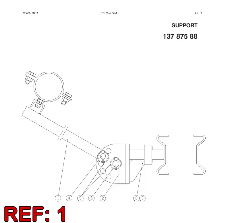 13672508 136 725 08 ARM - Sandvik Technical Drawing