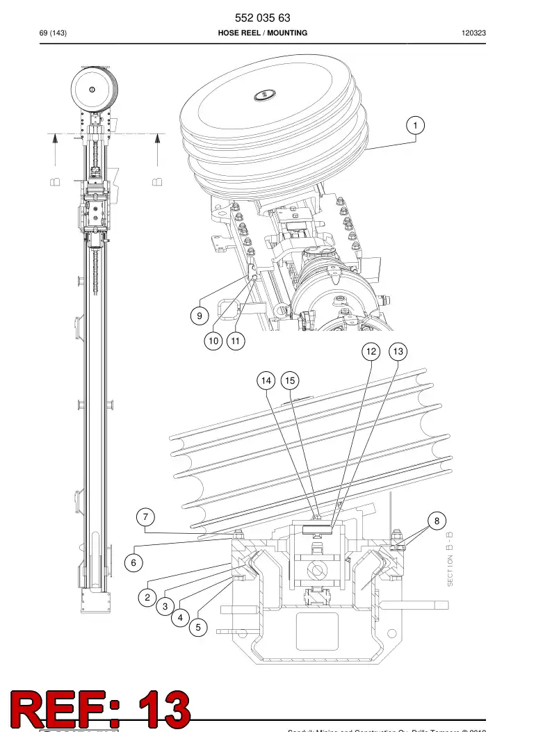 13676258a 136 762 58a Plate, Guide - Sandvik Technical Drawing
