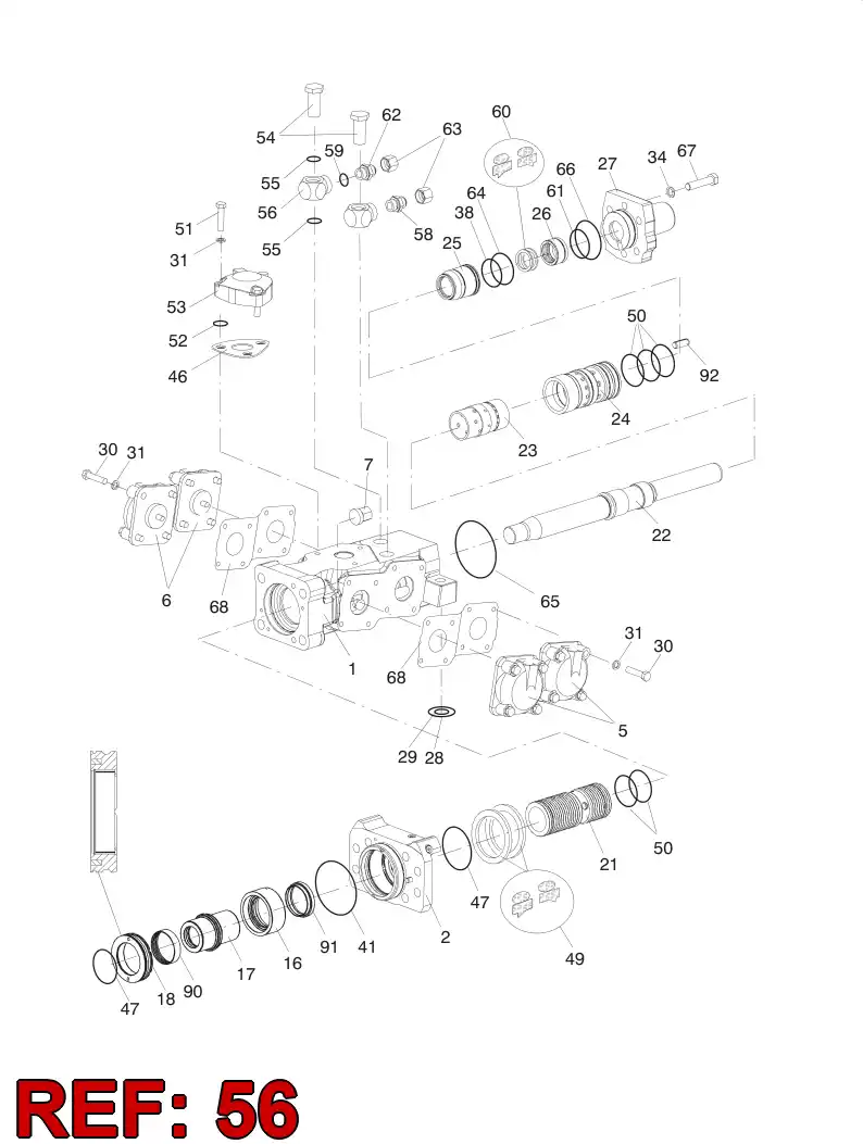 13696468 136 964 68 BANJO - Sandvik Technical Drawing