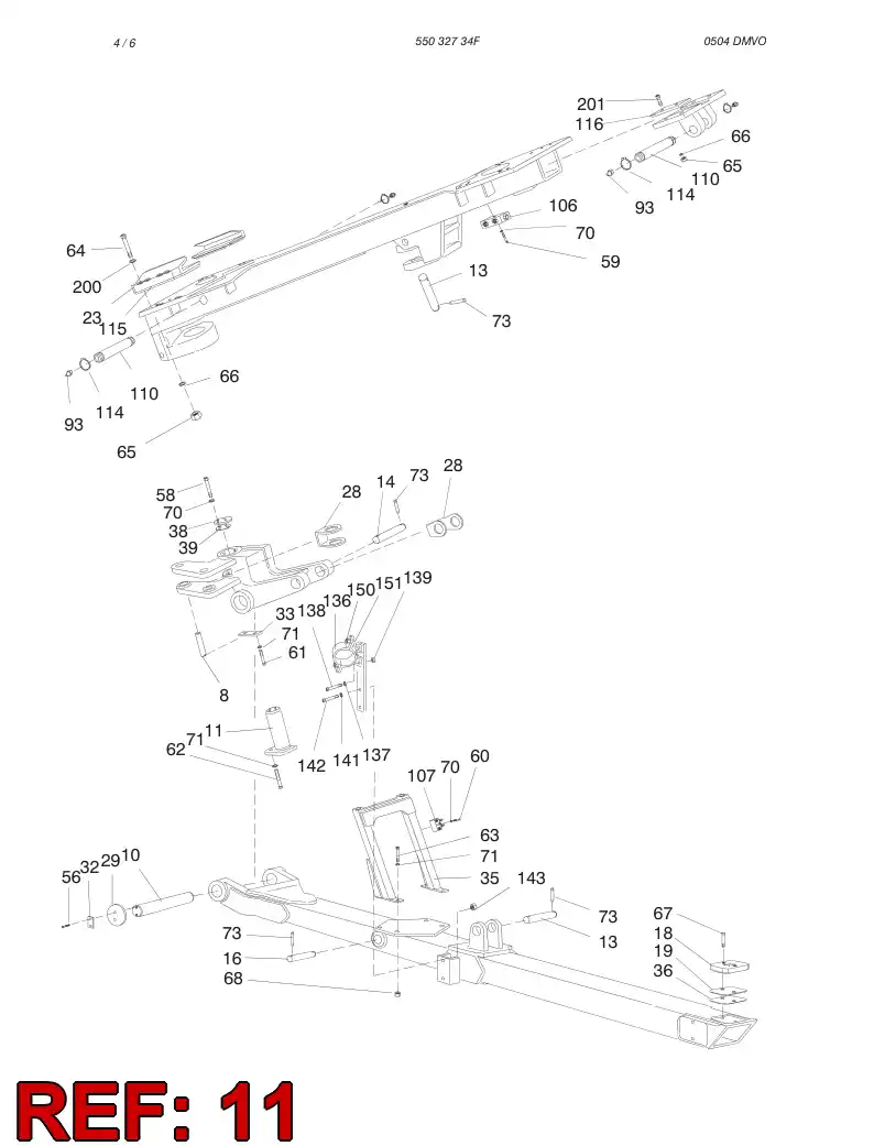 13726108 137 261 08 SHAFT - Sandvik Technical Drawing