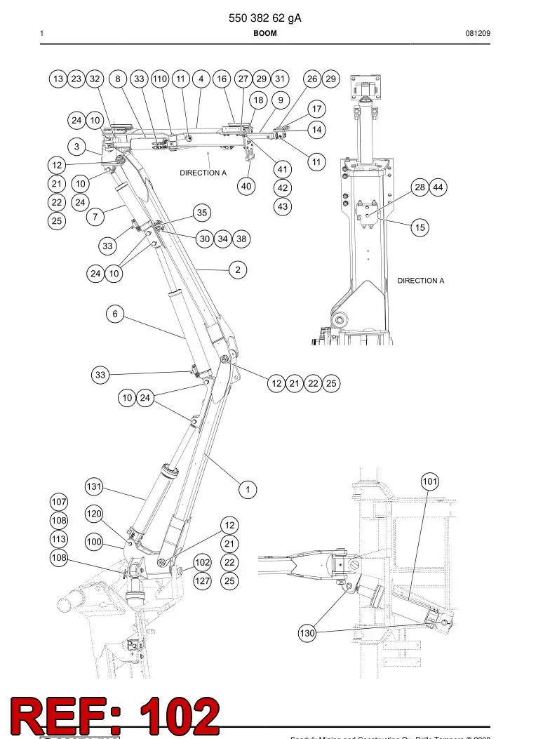 13783268 137 832 68 SHAFT - Sandvik Technical Drawing