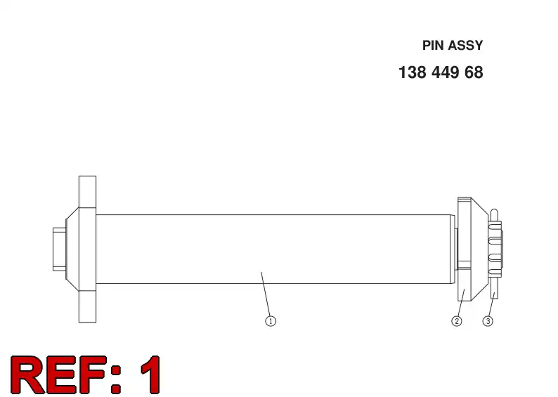 13796888 137 968 88 PIN - Sandvik Technical Drawing