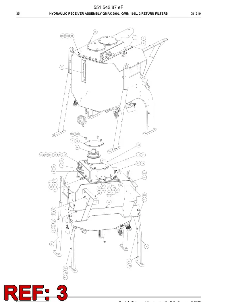 13803008a 138 030 08a Cover - Sandvik Technical Drawing