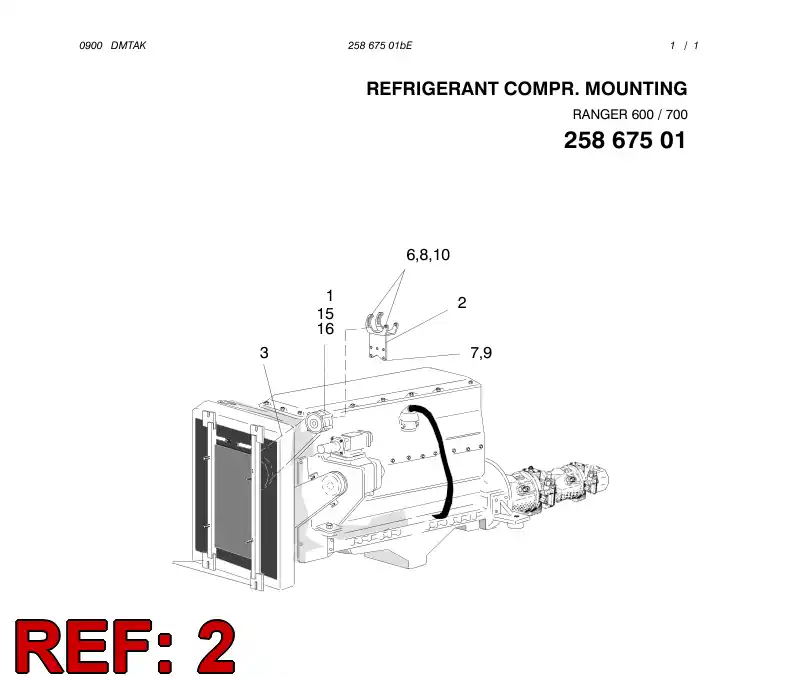 13805148 138 051 48 BRACKET - Sandvik Technical Drawing