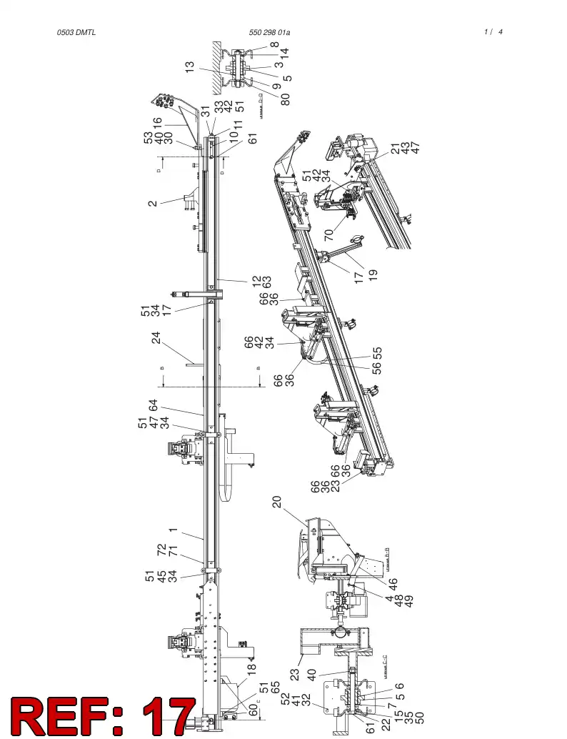 13823618 138 236 18 BRACKET - Sandvik Technical Drawing