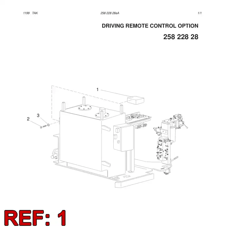 13824508 138 245 08 VALVE GROUP ASSY - Sandvik Technical Drawing
