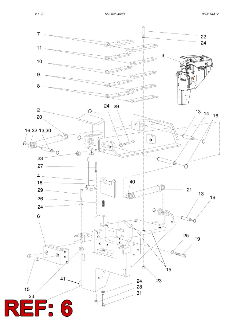 13824908 138 249 08 LATCH BODY - Sandvik Technical Drawing