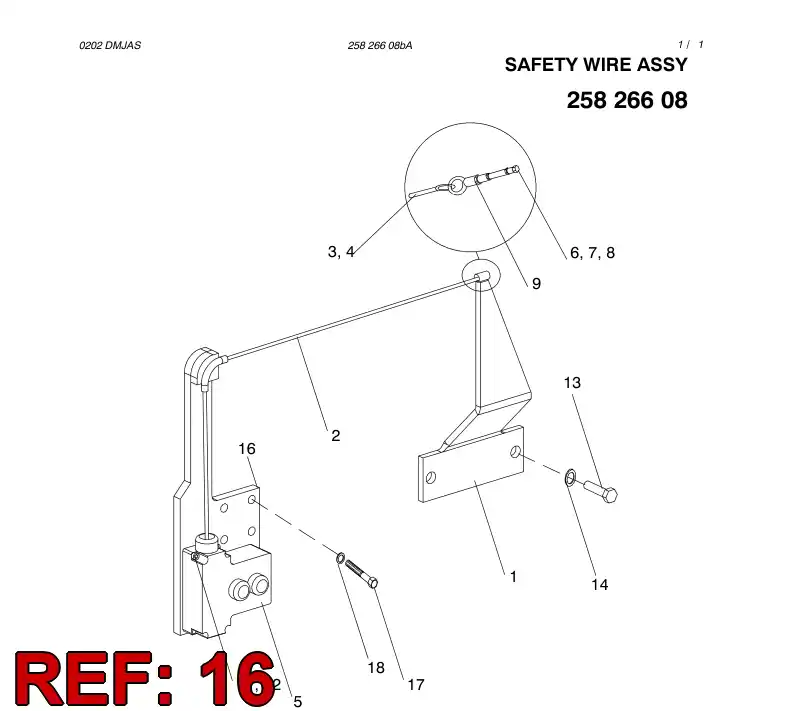 13838718 138 387 18 MOUNTING PLATE - Sandvik Technical Drawing