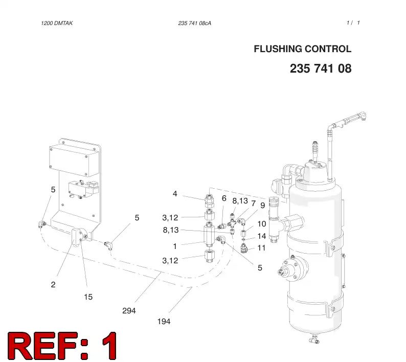13839038 138 390 38 MEASURING FITTING - Sandvik Technical Drawing