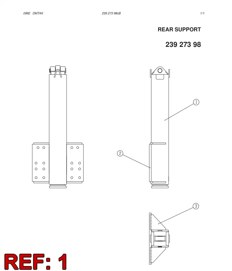 13846298 138 462 98 JACK - Sandvik Technical Drawing