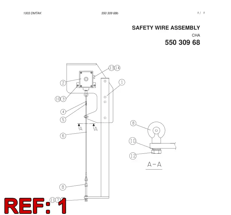13849348 138 493 48 SUPPORT - Sandvik Technical Drawing