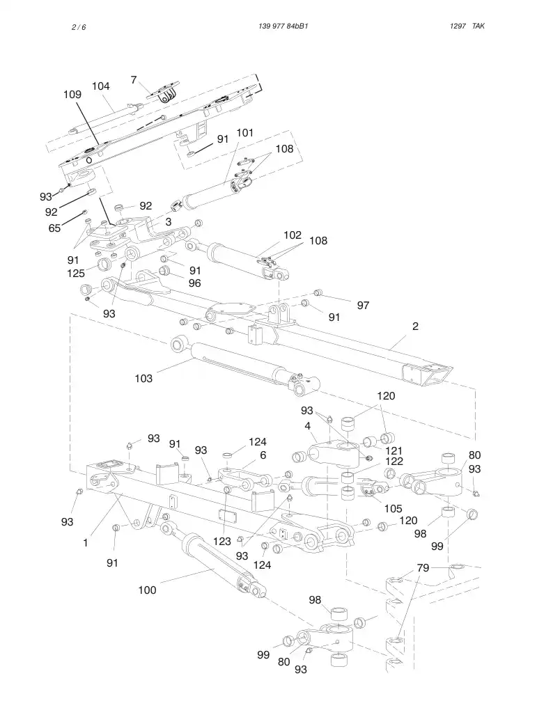 13997784bB1 139 977 841B1 BOOM ZB 550 - Sandvik Technical Drawing
