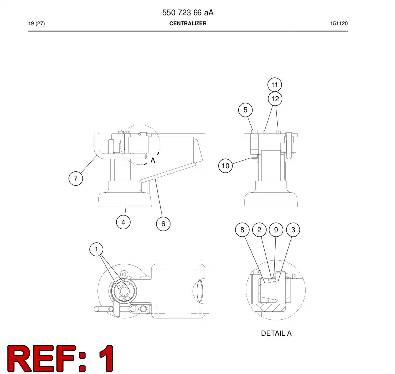 14002328b 140 023 28b WEAR PIECE 7/8'' - Sandvik Technical Drawing