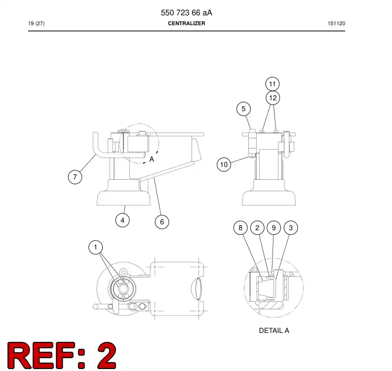 14003208a 140 032 08a Washer - Sandvik Technical Drawing