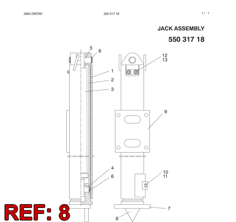14026608 140 266 08 PIN - Sandvik Technical Drawing