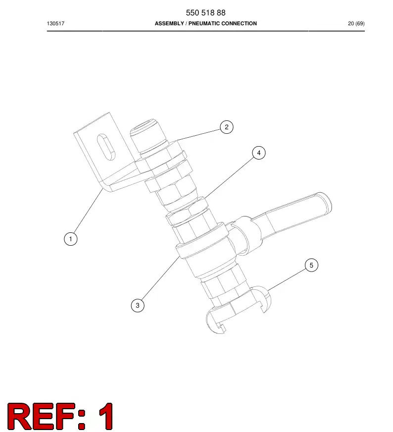 14046408 140 464 08 Supporting block - Sandvik Technical Drawing