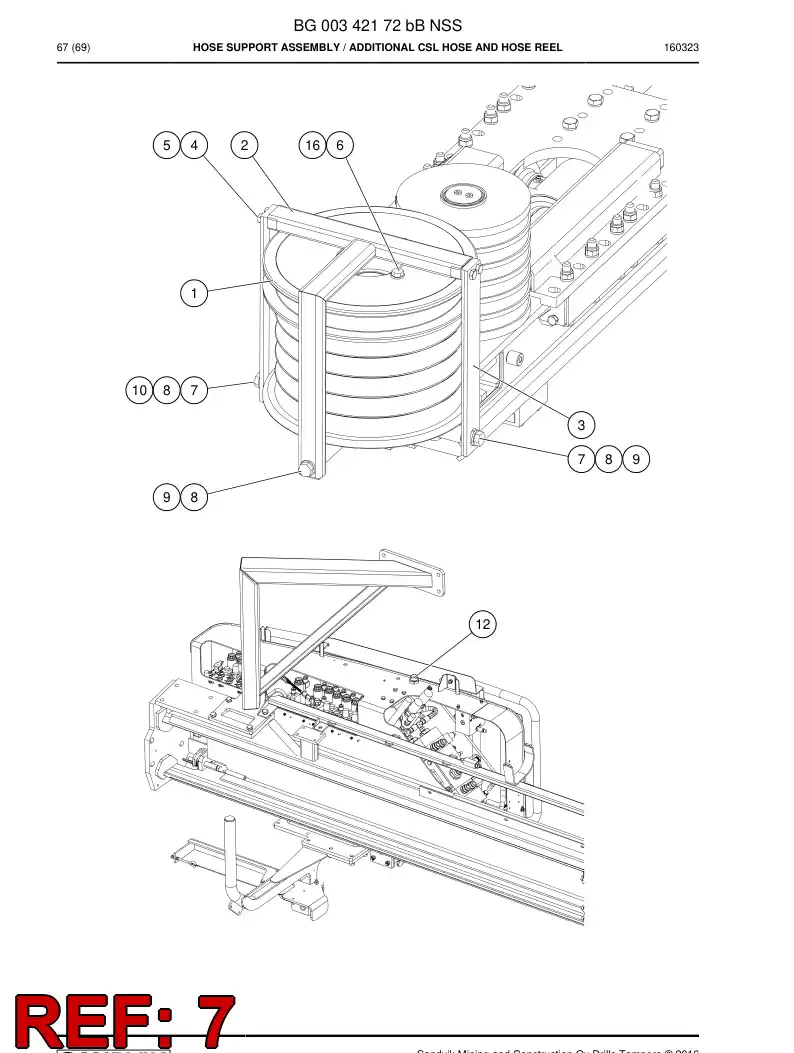 14070968a 140 709 68a Bushing - Sandvik Technical Drawing