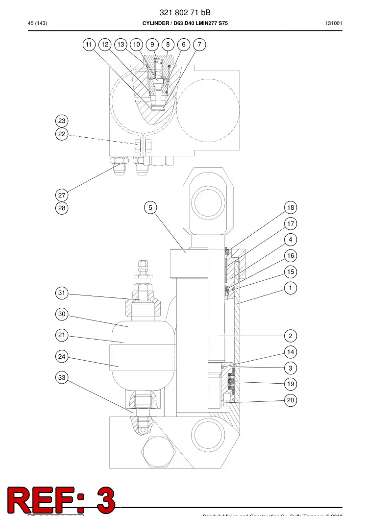 14115268a 141 152 68a PISTON - Sandvik Technical Drawing