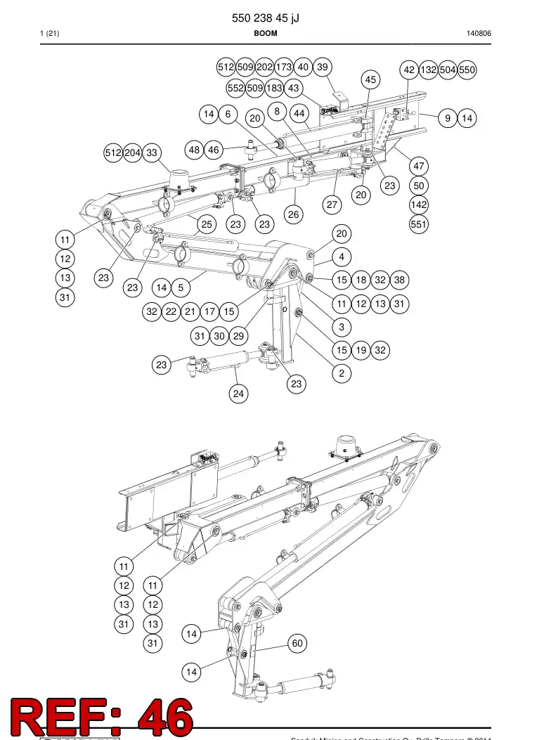 14115708a 141 157 08a Pin - Sandvik Technical Drawing