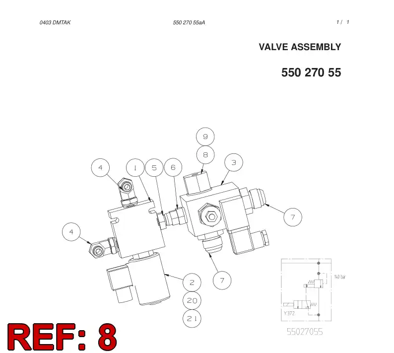 14173748 141 737 48 ADAPTER - Sandvik Technical Drawing