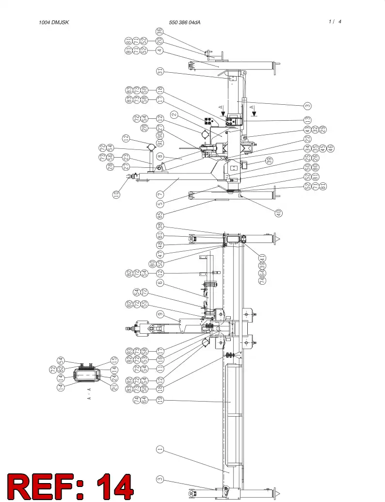 14175918 141 759 18 Slide piece - Sandvik Technical Drawing