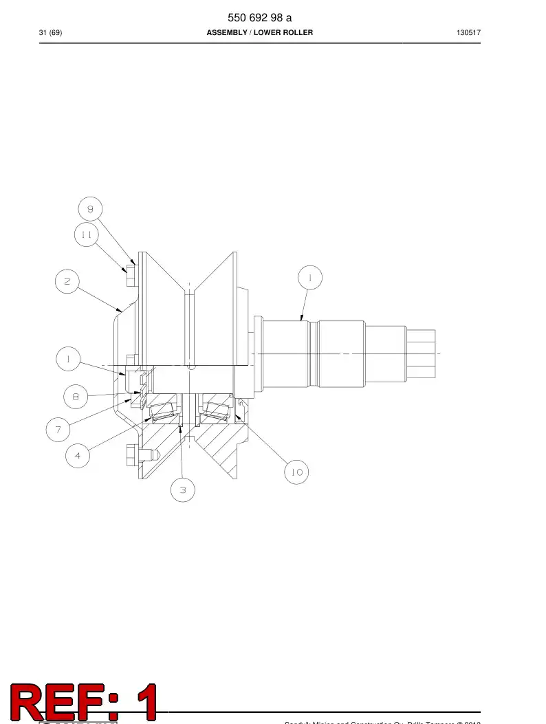 14256608 142 566 08 Shaft - Sandvik Technical Drawing
