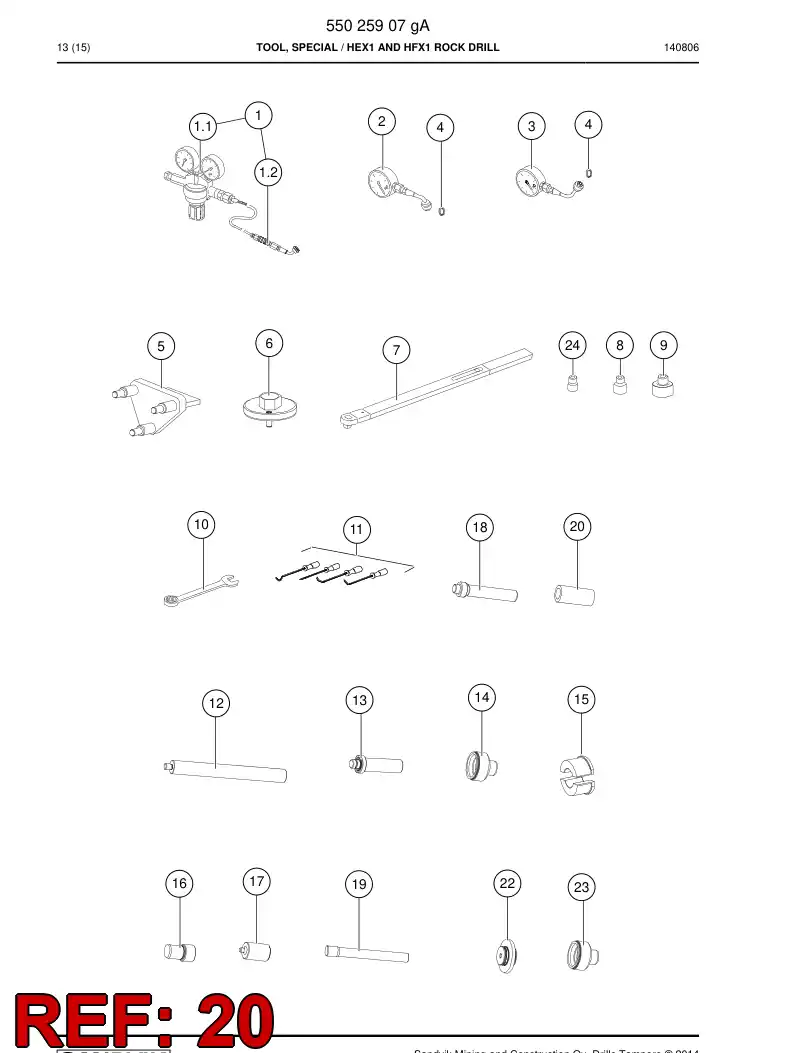 14293558a 142 935 58a Thrust - Sandvik Technical Drawing