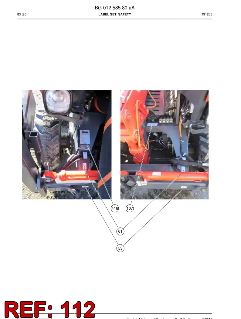 14365068a 143 650 68a Sign - Sandvik Technical Drawing