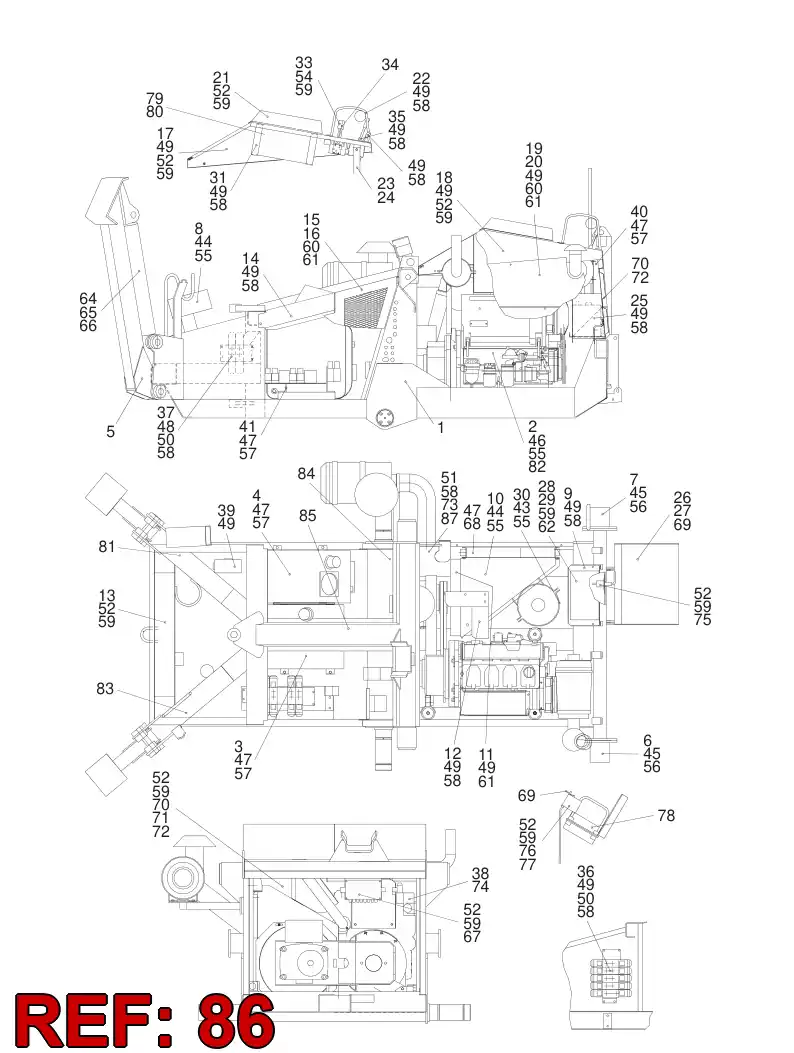 14369668 143 696 68 FLUSHING VALVE ASSEMBLY - Sandvik Technical Drawing